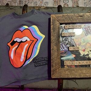 Kids Rolling Stones Graphic Tee gray grey 5T toddler